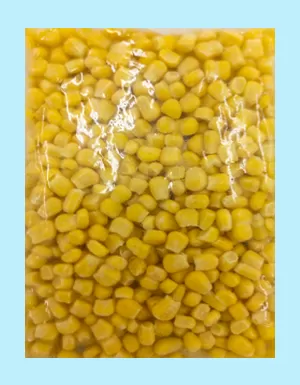 Instant sweet corn kernels