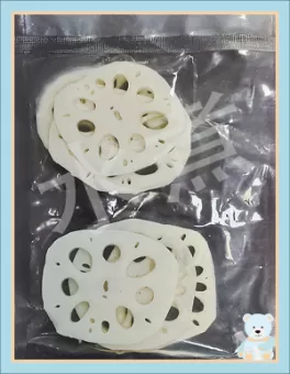 Boiled lotus root slices